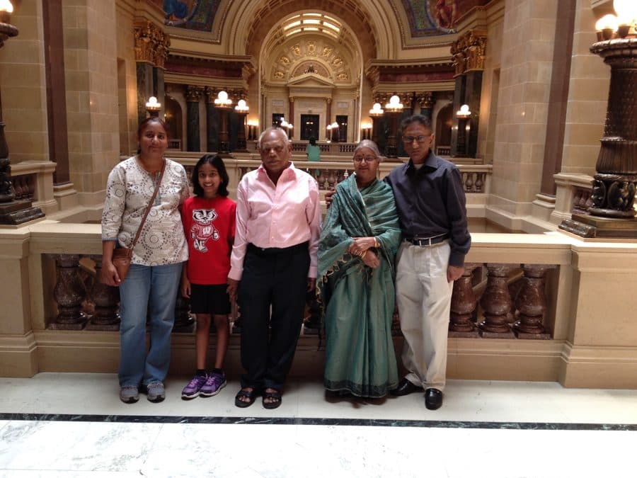 Me as a kid with my family inside the Wisconsin State Capitol